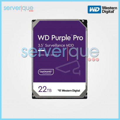 0 HOURS WD221PURP WD Purple Pro 22TB 7.2K SATA 6Gbps 512MB 3.5" Hard Drive NEW